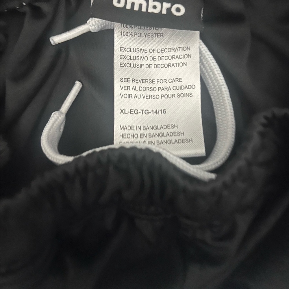 Umbra black boys shorts; size XL runs small I think. Worn once .